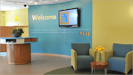 bank digital signage ideas