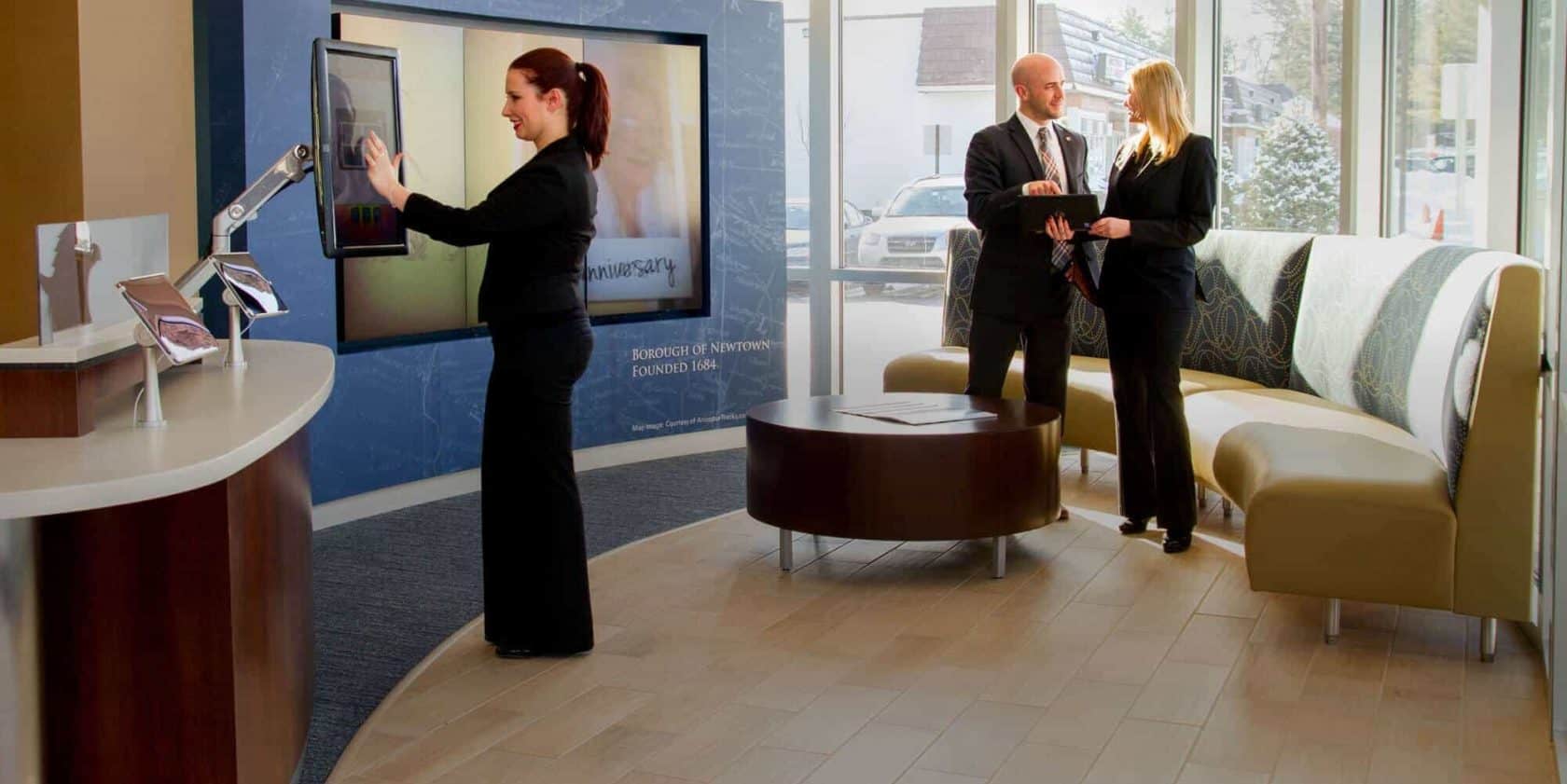 Univest Bank & Trust touch screen