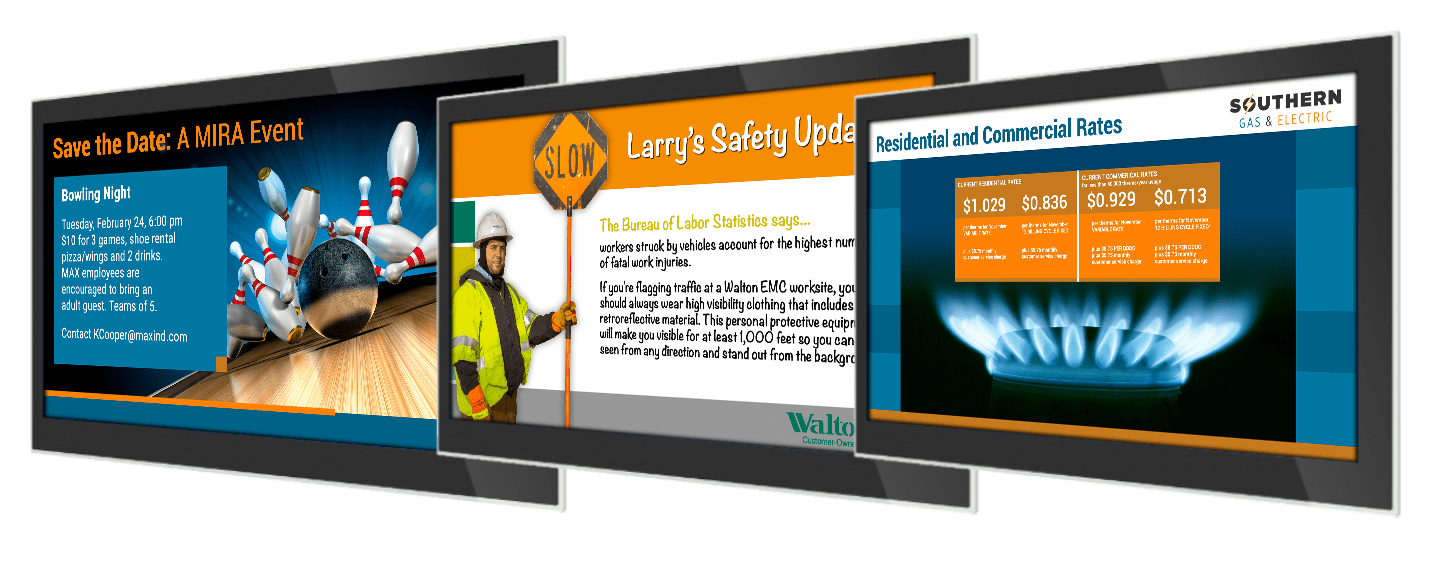 digital signs in manufacturing facilities educate and inform employees