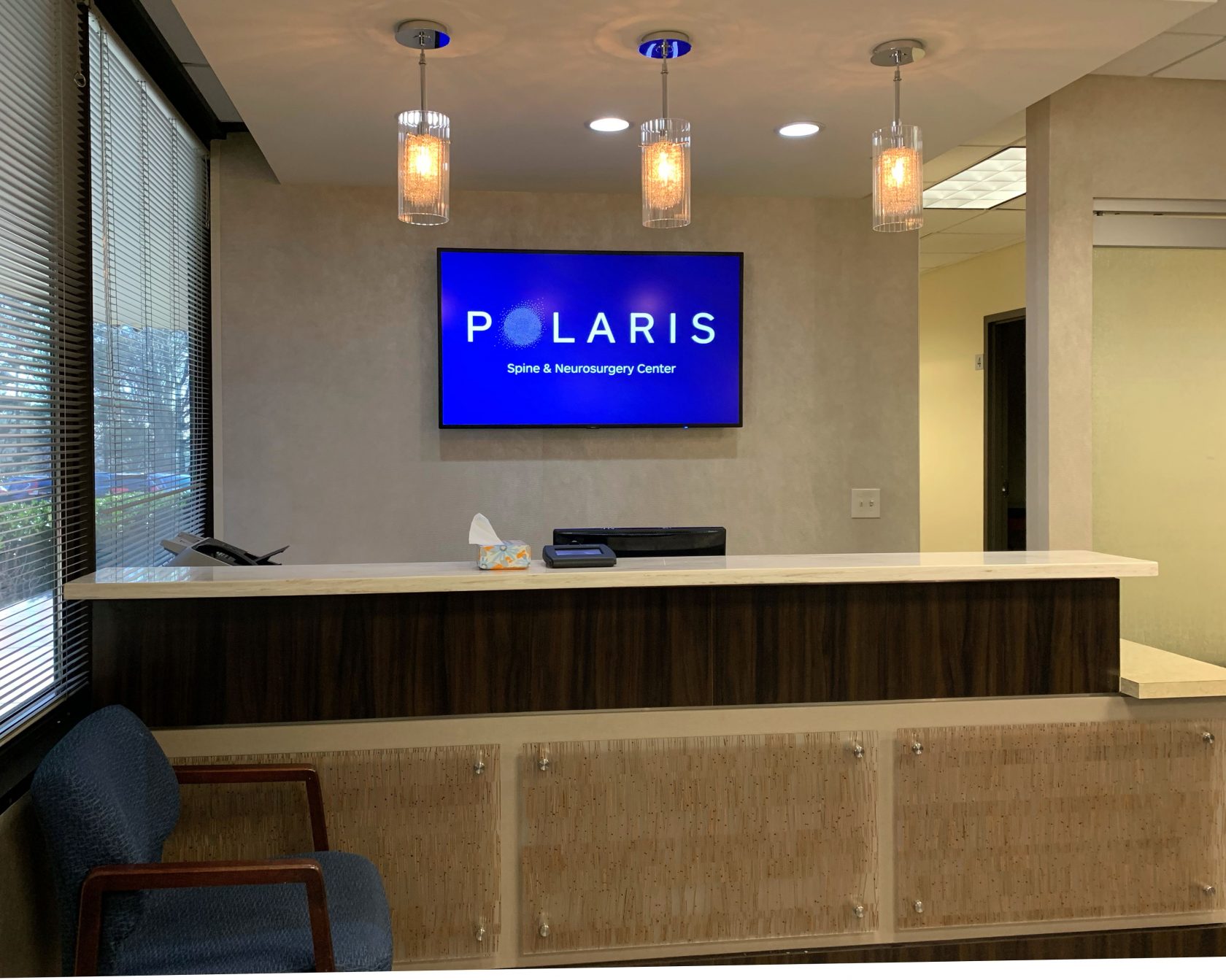 digital signage installation in a medical office
