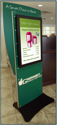 vertical digital signage kiosk