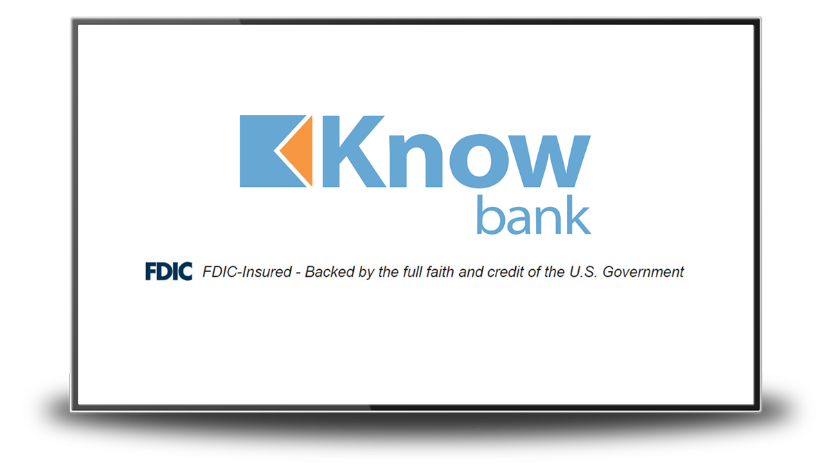 sample bank logo with FDIC insurance language